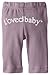 L'ovedbaby Unisex-Baby Newborn Organic Signature Pants, Lavender, 0/3 Months