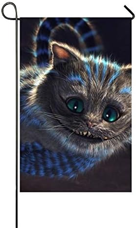 Cheshire Cat Polyester Garden Flag Outdoor Decoration Personalized