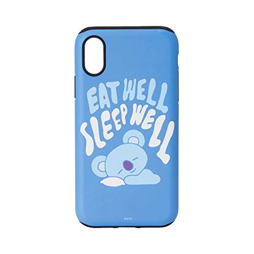 BT21 Official BTS Merchandise by Line Friends - KOYA iPhone X Case, Slim Fit Heavy Drop Protection w/Poster Design Back Cover