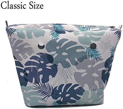 LANDONA Classic Mini Floral Border Lining Colorful Print Inner Zipper Pocket for O Bag Obag Insert with Inner Waterproof Coating Handbag@Classic_1