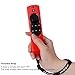 Case for Fire TV and Fire TV Stick Voice Remote 5.9inch, Akwox Light Weight [Anti Slip] Shock Proof Silicone Remote Case Cover with Lanyard (Rose Red)