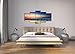 Cao Gen Decor Art-AS40124 5 panels Framed Wall Art Waves Painting on Canvas
