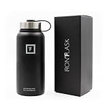 Iron Flask - 32 Oz, Vacuum Insulated Stainless Steel Water Bottle, Hot & Cold, Wide Mouth, Simple Lid, Double Walled, Thermo Modern Travel Mug, Hydro Canteen Powder Coated