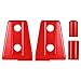 Red Front Hood Hinge Cover for 2007-2018 Jeep JK Wrangler & Unlimited - Pack of 2