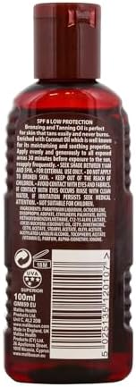 Malibu Sun SPF 8 Bronzing Tanning Oil with Coconut Oil 100ml view 2