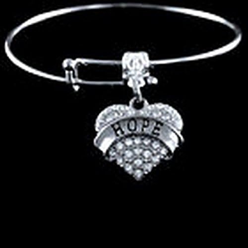 Glamorise Beads - Comadre crystal heart charm bracelet grandmother best jewelry gift nana grammy