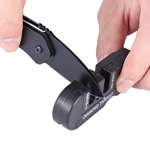 Pocket Multifunction Sharpener/Ceramic Multi Knife Sharpener Outdoor Foldable Tool for Survival Hunting Fishing Hiking Camping