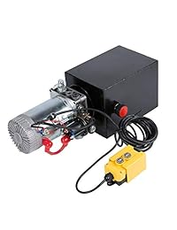 CO Z Bomba hidráulica de 12 V con depósito de 8 quarts, 3200PSI unidad de energía hidráulica con mando a distancia para elevación de salpicadero, remolque, puertas, etc.