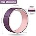 Gonex Yoga Wheel, 13 Inch for Back Pain Stretching with 10mm Thicken External Pad, Sturdy Back Roller Stretcher for Yoga, Backbend with Workout Guidebook, Purple Pinkthumb 1