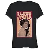 Star Wars Princess Leia Quote I Love You Juniors Graphic T Shirt