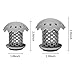 Drain Hair Catcher, Durable Silicone Bathtub Drain Protector, Easy Clean for Snare Prevents Hair from Clogging Drains, 2 Pack, Grey