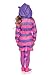 Leg Avenue Children's Wonderland Cheshire Cat Cozy Costume, Pink/Purple;Small(4/6)