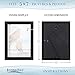 Icona Bay 5x7 Picture Frames (Black, 6 Pack), Beautifully Detailed Molding, Contemporary Picture Frame Set, Wall Mount or Table Top, Inspirations Collection