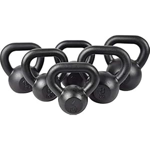 Gietijzeren Kettlebell Zwaar Gewicht voor Kracht- en Cardiotraining Halter KAWMET 4kg, 6kg, 8kg, 10kg, 12kg, 16kg, 20kg…