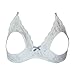 LoveFifi Women's Portrait Open Tip Bra - 38 - White