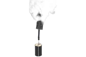 STAGESFOGGER Mini Fog Machine,Smoke Machine for Outdoor Events DJ Parties Photography,Indoor Stage Effects,Halloween (slim circle black)