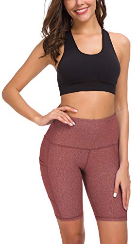 image for Custer's Night High Waist Out Pocket Yoga Short Tummy Control Workout 