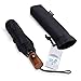 Umbrella Automatic Open Close Black - Teflon Coat Rain Unbrella Fits In Backpack by Trip Pardner