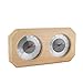 MIFXIN Sauna Thermometer Wooden Sauna Hygrothermograph 2-in-1 Double Dial Indoor Humidity Temperature Measurement Hygrometer for Sauna Room Equipment Accessories