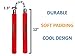 Dragon Sports Equipment Foam Training Sticks for Martial Arts | Case Included (Red)