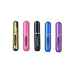 Portable Mini Refillable Perfume Atomizer Spray Bottle for Outgoing 5ML (One Set of 5pcs)