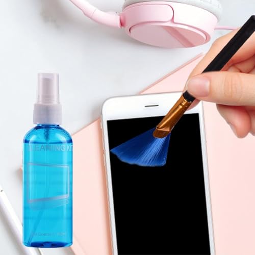 Professional Quality Screen Cleaning Kit - Keep Your Screens Spotless With The Source 3-in-1 Cleaning Set, Safely Clean Laptops, Monitors, LCD, LED, And TVs Without Damaging (Pack of 1)