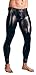 LAFIZZLE Plus Size M-2XL Men's Faux Leather Tight Pants Man Leggings PVC Long Trousers