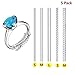 Ring Size Adjuster for Loose Rings Invisible Transparent Silicone Guard Jewelry Tightener Resizer 5 Sizes Fit Almost Any Rings 5 Pack