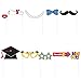 Unique Photo Booth Props | Assorted Designs | 10 Pcs Graduation, 9