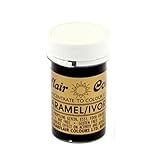Sugarflair Paste Gel Edible Food Colouring Colour Icing 25G - Caramel Ivory