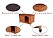 HiCaptain Waterproof Solid Cedar Pet House Deluxe Dog Kennel Universal Fits for Small Medium Large Animals (L:45 x 30.5 x 31.5 Inch, Brown)