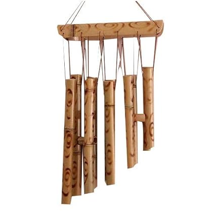 Large 65cm (25) 12 Tubes Double Antique Nature Bamboo Feng Shui Wind Chime Indoor Outdoor Wooden Melody Wind Bell