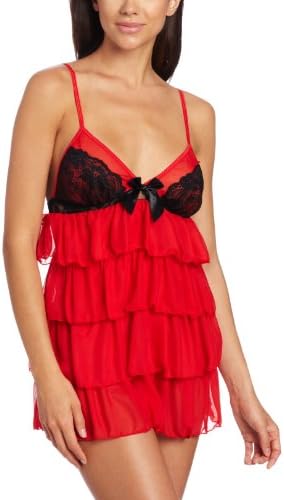Dreamgirl Women's Dangerous Affair Babydoll and Thong