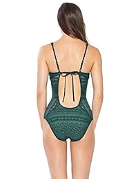 Becca by Rebecca Virtue Color Play Plunge de una pieza para dama