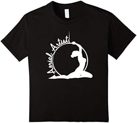 unisex-child Aerial Artist Aerial Hoop Aerialist T-Shirt 6 Black