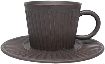 Original Classic Retro Style Ceramic Coffee Mug,Handmade Cup (brown)