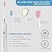 Sonic Electric Toothbrush, HAIRBY 31000 Strokes Rechargeable Toothbrush and Facial Care Set for Couples Adults with 4 Replacement Heads, 2 Mins Timer 5 Brushing Modes 1.5 Hours Charging Lasts 40 Days