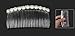uxcell White Imitation Pearl Rhinestone Decoration Hair Comb Clip Hairclip for Lady