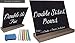 Mini Chalkboard Signs Double-Sided incl. 6 Colored Chalks + Eraser + BONUS E-BOOK!! Farmhouse Rustic Decor, Wedding Sign, Bar, Baby Shower, Restaurant, Cafe, Buffet Food Labels, Kitchen 5
