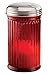 Miles Kimball Red Glass Sugar Dispenser