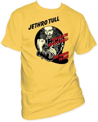 Jethro Tull - Too Young To Die Adult S/S T-Shirt in Honey, X-Large, Honey