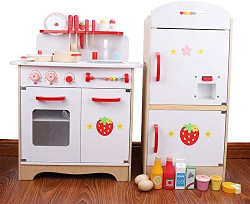 白いキッチン冷蔵庫のおもちゃセット ランキングtop5 安全で環境に優しい 美しいアクセサリー 高級ギフト シェフのロールプレイング