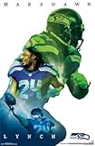 (22x34) Seattle Seahawks- Marshawn Lynch 2015 Poster