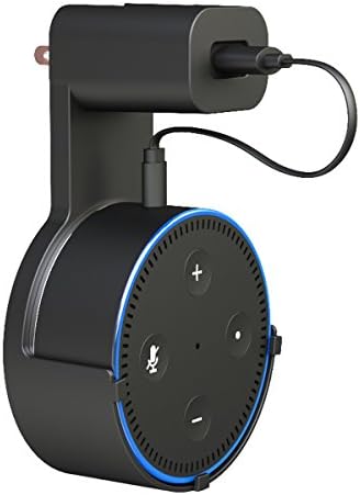 Speaker Plug in Hanger Stand Holder Compact Case Accessories for Speaker Plug in Kitchens Bathroom Bedroom (Black)