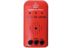 Chemelex Nuheat Install Pro Alarm - Electrical Radiant Floor Heating Fault Indicator AC0200, Hot, Neutral, and Ground Heating Cable (Wire) Monitoring, Powerful 93 dB Alarm, 9 Volt Battery Included