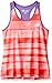 Skechers Girls' Big go All Over Printed Racer Back Tank, Fiery Coral, Medium