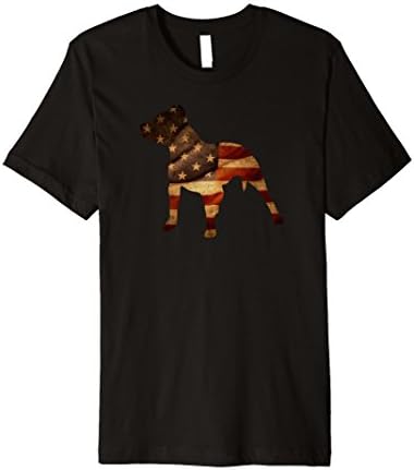 Mens Old American Flag Pit Bull t-shirt, american bully, amstaff 3XL Black