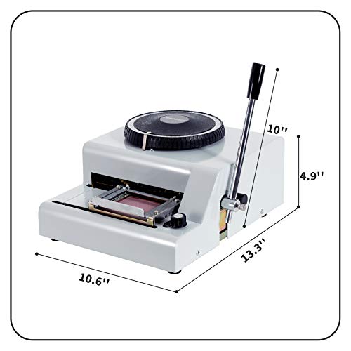 Embossing Machine 66 Characters Card Embosser Printer Gift Card Credit ID PVC Card Embosser Stamping Machine Manual Embosser Machine - Thumbnail 4