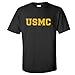 USMC Athletic Gold Adult Short Sleeve T-shirt in 10 colors