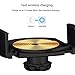 Qi Wireless Charger Car Mount - HMCC CD Slot Phone Holder Silicone Protection 360° Rotatable One-Touch Design Compatible iPhone Xs Max/XS/XR/X/8, Samsung Galaxy S10e/S10+/S10/S9/S9 Plus/S8